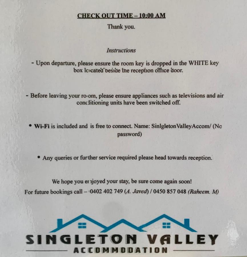 Singleton Valley Accommodation Экстерьер фото